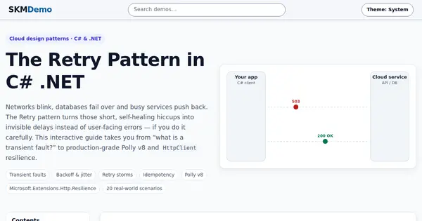 Preview of Retry Pattern in C# .NET — Interactive Guide
